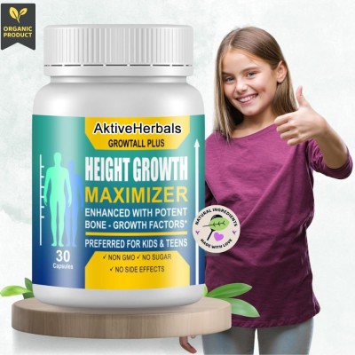 AktiveHerbals Ayurvedic Height Growth Capsule, Height Growth Medicine For Men