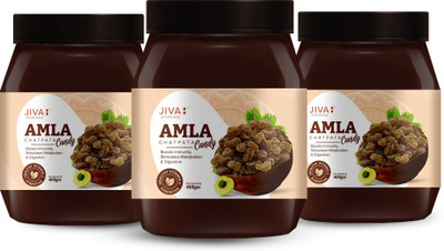 JIVA Amla Chatpata Candy 400 g Pack of 3(Pack of 3, 400 g)