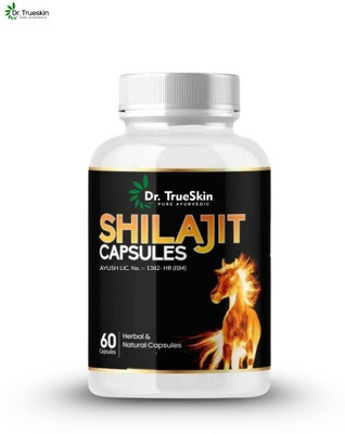 Dr.TrueSkin Shilajit Gold Natural Vital Power 60 Capsules SLT01 A01(60 Capsules)