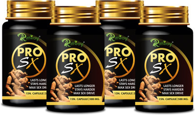 Riffway Pro Sx _ Herbal Formulation Stamina Capsule For Better Strength(Pack of 4, 60 Capsules)