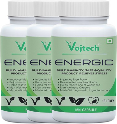 Vojtech Energic Organic Power Medicine For Men / Effective Result & Stress Reliefe(Pack of 3)