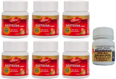 Dabur Gastrina Tablets for gas problems With Leaf Rhumawat 20 Tab(Pack of 7)