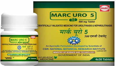 MARC Uro 5 Ayurvedic Kidney Stone Dissolver (Pack of 4, 120 Tablets)(Pack of 4, 120 Tablets)