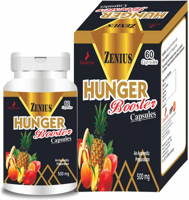 Zenius Hunger Booster Capsule for Taming Your Hunger Without Stimulants(60 Capsules)