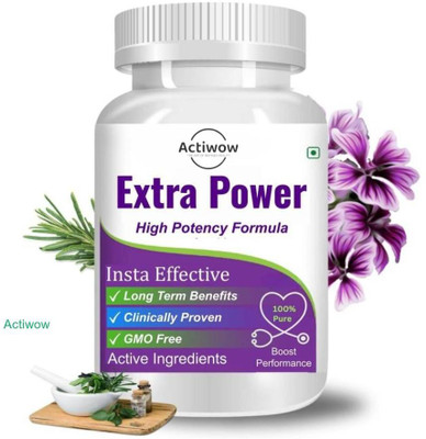 ACTIWOW Extra Power for Men - Strength in Capsules(30 Capsules)