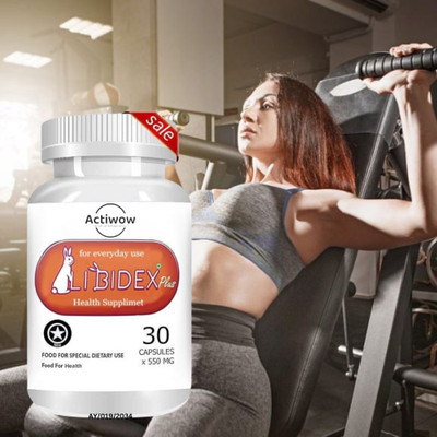 ACTIWOW Libidex Plus - Energy Boost Capsules for Bold Men(30 Capsules)