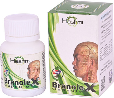 Hashmi BRANOLE X Capsule| Ayurvedic concentration and memory pills(20 Capsules)