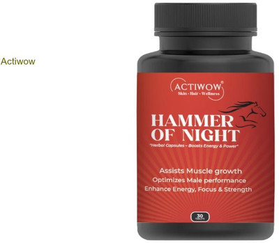 ACTIWOW Hammer Of Night Men’s Natural Strength Solution(30 Capsules)