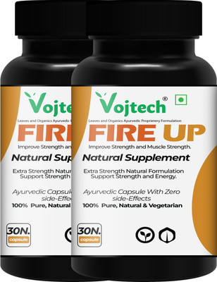 Vojtech Fire Up Health Power Tablets For Men / Stay Active All Day / Effective Result(Pack of 2, 60 Capsules)