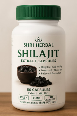 Shri SHILAJIT EXTRACT CAPSULES PACK OF 60 CAPSULES(Pack of 60, 60 Capsules)