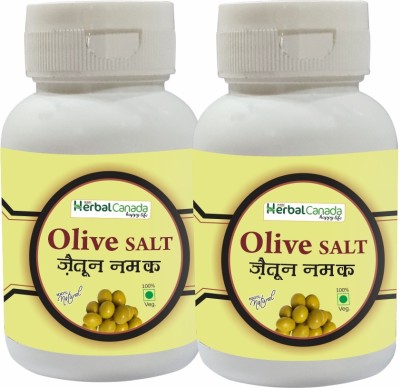 Herbal Canada Olive Salt ( Jaitun ka Namak ) | Helps for Boost Immunity | 60g (Pack of 2)(Pack of 2)