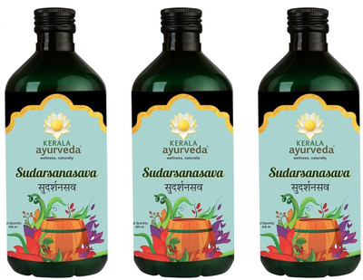 Kerala Ayurveda Sudarsanasavam 450 MI x Pack of 3(Pack of 3, 1350 ml)