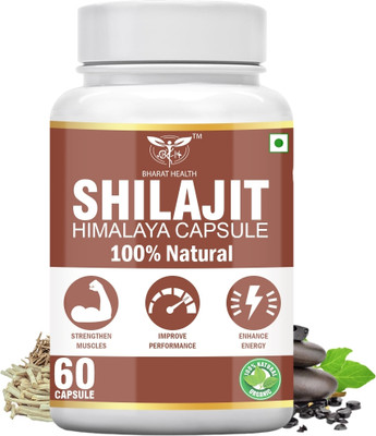 BHARAT HEALTH SHILAJIT HIMALAYAN CAPSULE (60 VEG CAPSULE)(60 Capsules)