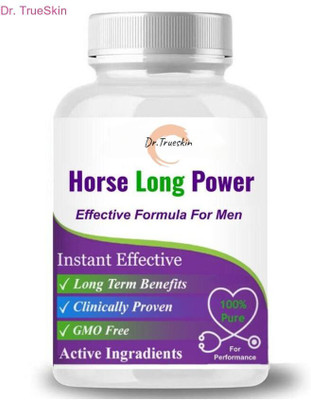 Dr.TrueSkin Horse Long Power Capsule & Oil For Daily Energy and Endurance(30 Capsules)
