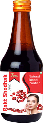 7Herbmaya Rakt Shodhak Syrup | Blood Purifier Syrup | Reduce Blood Related Problems(Pack of 2, 400 ml)
