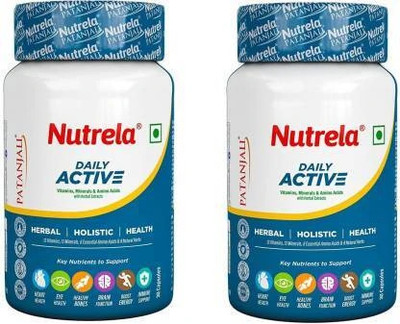 PATANJALI Nutrela Daily Active Multivitamin (Pack of 2)(Pack of 2, 30 Capsules)