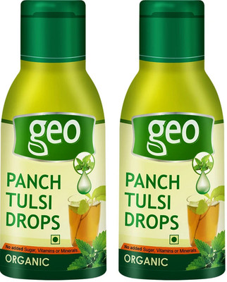 GEO Natural Panch Tulsi: Concentrated Extract of 5 Rare Tulsi for Natural Immunity Boosting & Cough and Cold Relief(40 ml)
