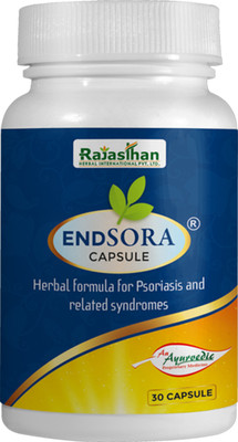 Rajasthan aushdhalaya EndSora Capsules | Helpful to get rid from Psoriasis | 30 Capsules(30 Capsules)