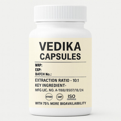 VEDIKA Organic St.John’s Wort Extract Capsules Pack of 60 Capsules(60 Capsules)