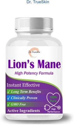 Dr.TrueSkin Lion's Mane Capsule Stay Ready with Herbal Power(30 Capsules)