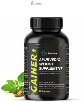 Dr.TrueSkin Weight Gainer+ Capsules Herbal Daily Vital Tonic 90CAPS(90 Capsules)