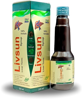HERBSHD Livsun Syrup Liver Tonic | For Healthy Liver, Digestion, Fatty Liver | 225 ml