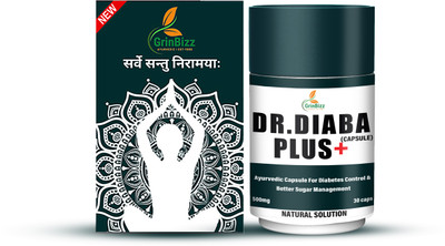 grinbizz Dr Diaba Plus Capsule Diabetes Control Dawa/Maintain Sugar & Insulin Level(30 Capsules)
