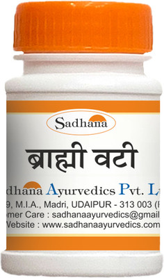 Sadhana Ayurvedics Brahmi Vati-10 Gm /Relieves the problems related to weak mental balance(Pack of 3, 10 g, 10 g, 10 g)