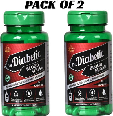 CIPZER Dr Diabetic Blood Sugar Capsule Healthy Blood Sugar Level, Diabetes 120 CAPSULE(Pack of 2, 120 Capsules)