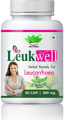 BIRJI HERBALS LEUK WELL AYURVED1C CAPSULES 60veg capsules pack of 1(60 Capsules)