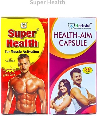 Super health AND H-AIM MEN AND WOMEN MUSCLE ACTIVATION CAPSULE(Pack of 2)