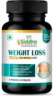 Siddha cure Weight Loss Capsule For Women & Men Supplement(50 Capsules)