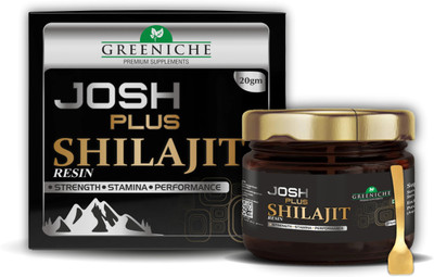 Greeniche Premium Josh Plus Shilajit Resin for Strength, Power & Stamina | 20g(20 g)