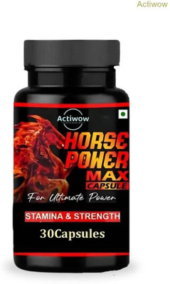 ACTIWOW Horse Power Horse Power Max Capsule Vitality formula for men E02(30 Capsules)