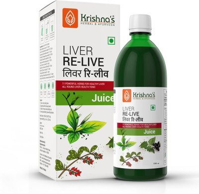Krishna's Herbal & Ayurveda Liver Relive Juice | Enhances Liver Heath | Strengthen Digestive System(1000 ml)