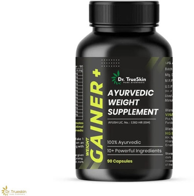 Dr.TrueSkin Weight Gainer+ Capsules for Youthful Body Strength(90 Capsules)
