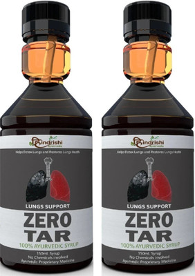 Hindrishi Ayurveda Zero Tar Syrup helps you to remove the tar from the lungs, improves breathing pattern and removes the toxins and prevent your lung from harmful pollutants.(Pack of 2, 300 ml)