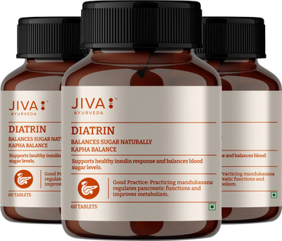 JIVA Diatrin Tablets 60Tablets- Pack Of 3(Pack of 3, 240 g)