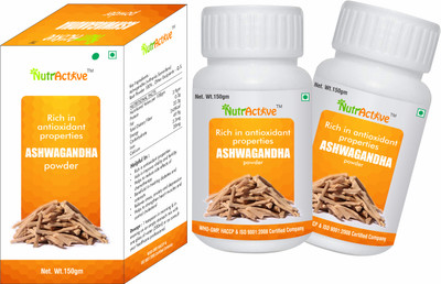 NutrActive Ashwagandha Herbal Powder | Withania Somnifera(300 g)