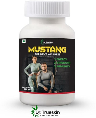 Dr.TrueSkin Mustang Daily Herbal Strength Energy 60 Capsules(60 Capsules)