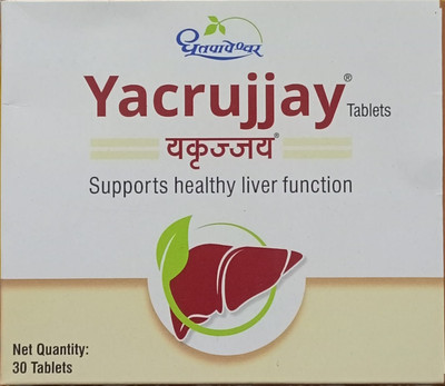 Dhootpapeshwar YACRUJJAY TABLETS 30TAB(Pack of 3, 90 Tablets)