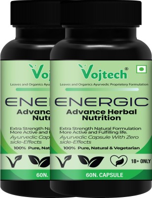 Vojtech Energic Health Power Tablets For Men / Realize Your Power / Stay Active(Pack of 2)