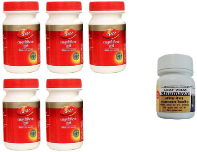Dabur Dhatupaushtika Churan For Restorative With Leaf Rhumawat 20 Tab(Pack of 6, 500 g)