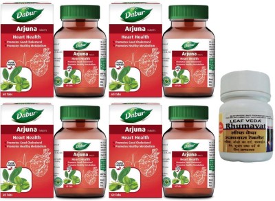 Dabur Arjuna For Heart Health With Leaf Rhumawat 30 Tab(Pack of 5)