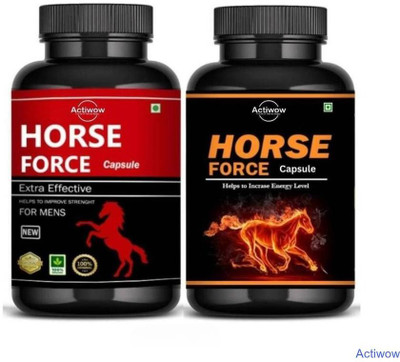 ACTIWOW Horse Force Capsule Combo Feel Refreshed & Energized Daily D38FF A01(30 Capsules)