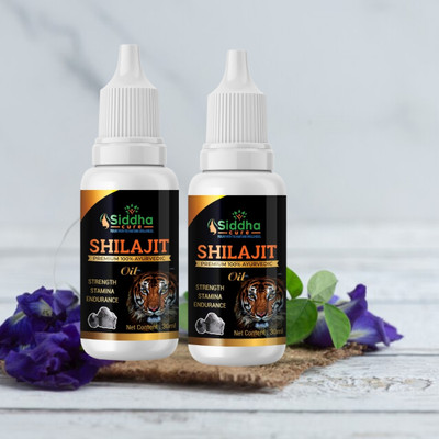 Siddha cure Shilajit oil for strength, stamina & Endurance(Pack of 2, 60 ml)