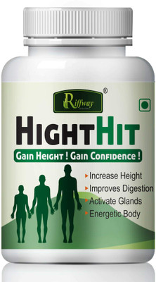 Riffway Height Hit Organic Formulation To Speed Up Grow Taller In All Ages(Pack of 2, 120 Capsules)