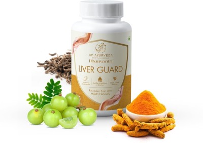 Go Ayurveda Dhanvantri Liver Guard Capsules For Daily Liver Detox & Helps With Fatty Liver