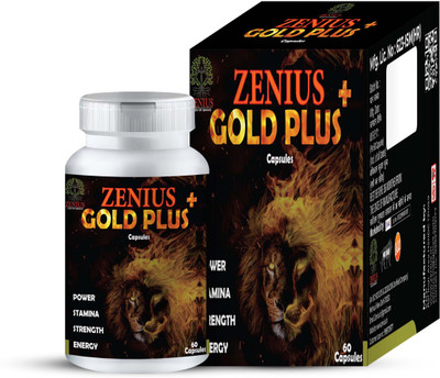 Zenius Gold Plus Capsule Revitalize Your Intimate Life: Supplements for Stamina(60 Capsules)