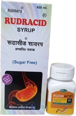 Rudrayu RUDRACID SUGAR FREE SYP WITH 120 TAB(Pack of 2, 450 ml)